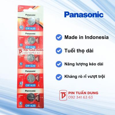 Vỉ 5 viên pin 3v Panasonic CR1620