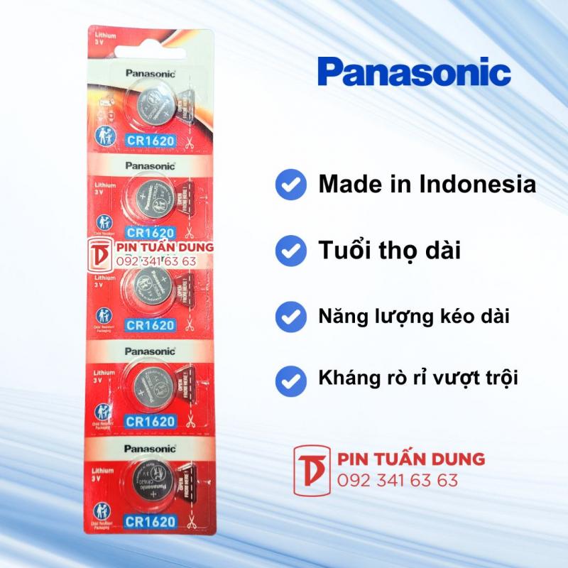 Vỉ 5 viên pin 3v Panasonic CR1620