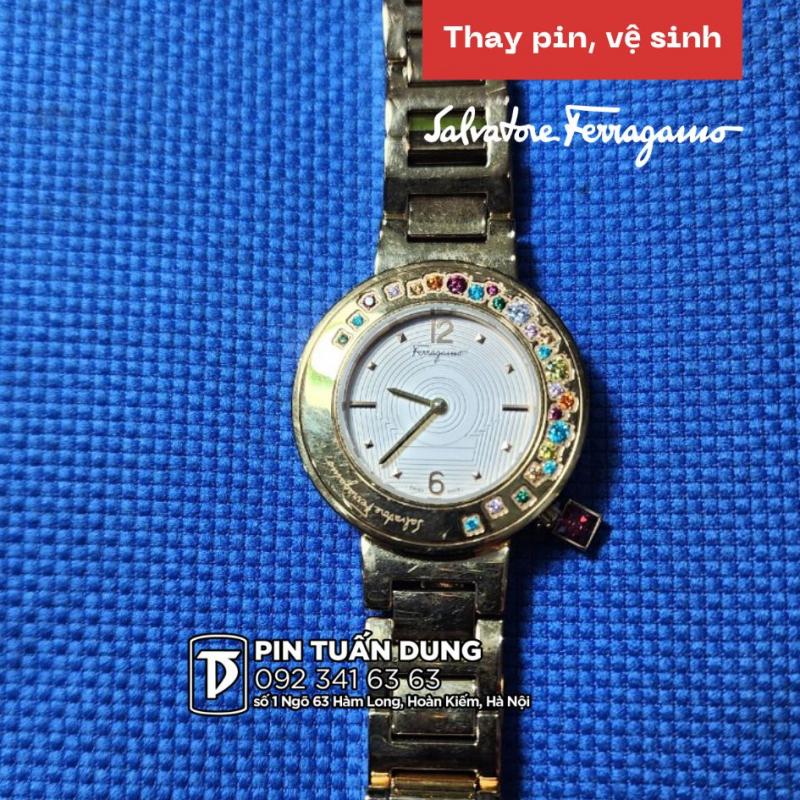 Thay pin đồng Hồ Nữ Salvatore Ferragamo Gancino Sparkling 36mm